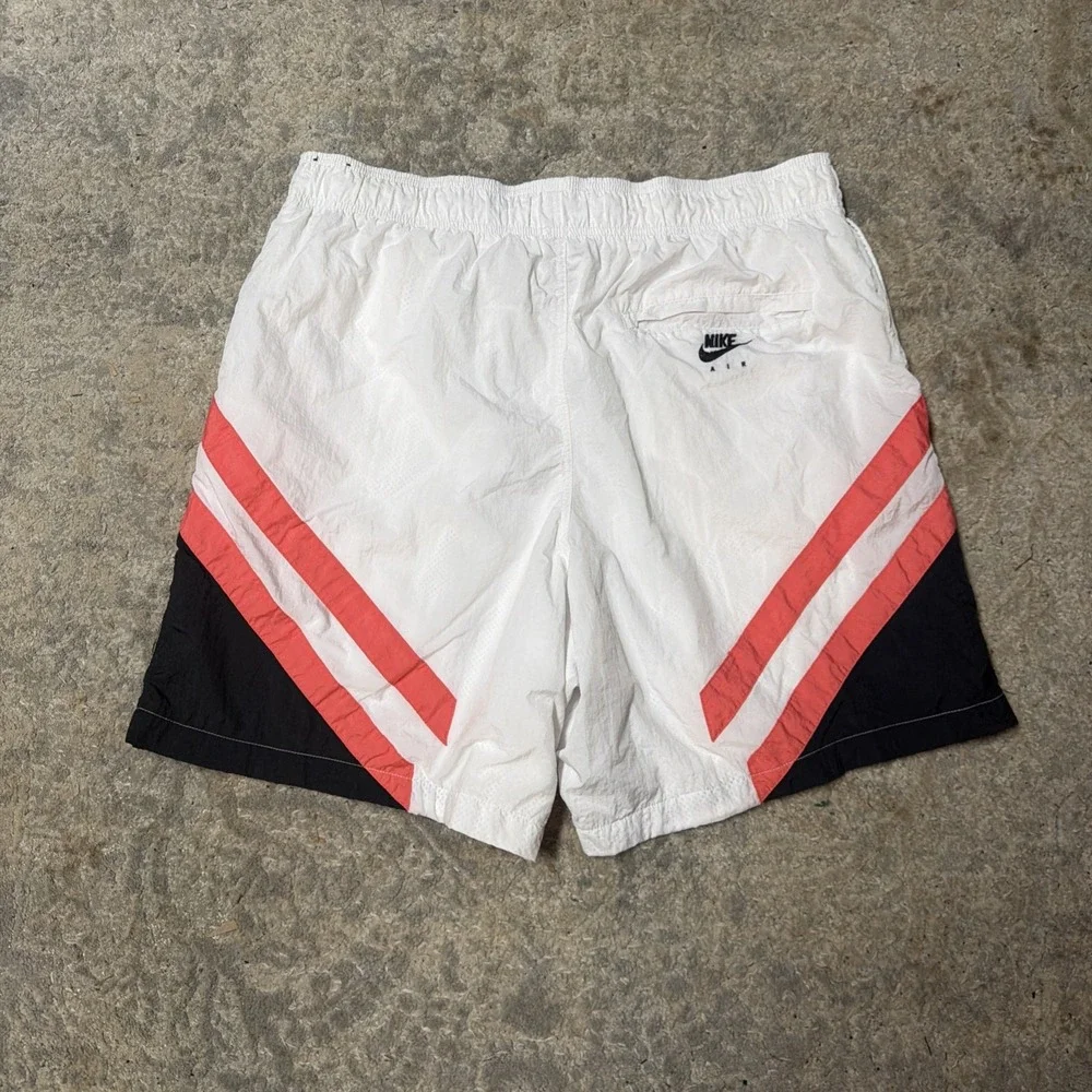 Nike Jordan Men's Athletic Mesh Shorts Salmon, Black White Drawstring Size XXL